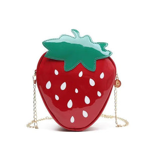 Strawberry Shape Shoulder Bag Girls Crossbody Handbag