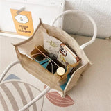 Small Canvas Shoulder Bag Eco Crossbody Tote Vintage Messenger Bag