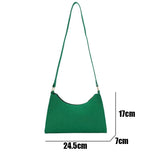 Vintage Felt Cloth Shoulder Bag Women Casual Solid Tote Handbag