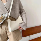 Vintage Felt Cloth Shoulder Bag Women Casual Solid Tote Handbag