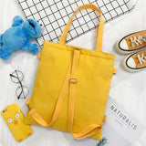 Canvas Women Handbags Shoulder Bags Large Capacity Folding Shopping Tote Bag