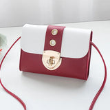 Mini Square PU Women's Shoulder Bag Crossbody Handbag Buckle Ladies Bag