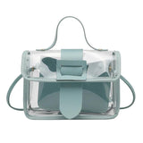 Women Small Crossbody Bag Faux Transparent Shoulder Handbag