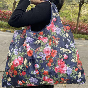 Heavy Prints Foldable Shopping Bags Women's Handbags Shoulder Bags