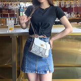 Women's Messenger Bag European American Handbag Casual Shoulder Mini Tote
