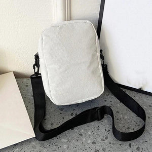 Corduroy Multi-layer Shoulder Bag Zipper Messenger Bag