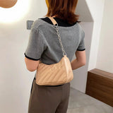 Retro PU Leather Shoulder Handbag Zipper Tote Hobos Clutch Bag