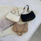 Retro PU Leather Shoulder Handbag Zipper Tote Hobos Clutch Bag