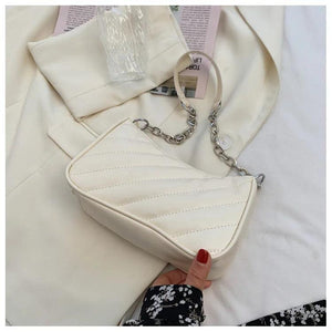 Retro PU Leather Shoulder Handbag Zipper Tote Hobos Clutch Bag