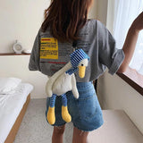 Duck Plush Shoulder Bag for Girls