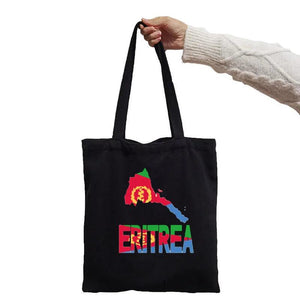 Eritrea Map Flag Canvas Shoulder Bag