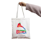 Eritrea Map Flag Canvas Shoulder Bag
