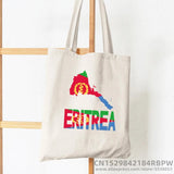 Eritrea Map Flag Canvas Shoulder Bag