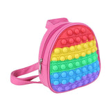 Ladies Decompression Shoulder Bag, Cartoon Bow Colorful/Solid Chain Bag