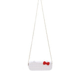 Ladies Decompression Shoulder Bag, Cartoon Bow Colorful/Solid Chain Bag