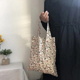Retro Floral Women Shoulder Bag Small Purse Handbags Vintage Female Tote