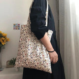 Retro Floral Women Shoulder Bag Small Purse Handbags Vintage Female Tote