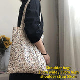 Retro Floral Women Shoulder Bag Small Purse Handbags Vintage Female Tote