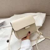 Lightweight PU Leather Crossbody Messenger Bag
