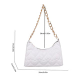 Women Love Heart Embossed Small Handbags Vintage PU Leather Tote Bag