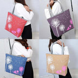 Dandelion Canvas Belt Bag Flowers Casual Women Handbag Zipper Shoulder Bags