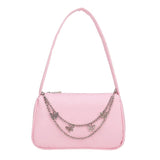 Women Butterfly Chain Underarm Shoulder Bags Casual Small Handbags