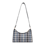 Vintage Lattice Pattern Shoulder Bag Cotton Handbag Ladies Casual Tote