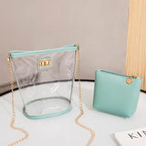Summer Women Mini Shoulder Bag Clear Transparent Candy Crossbody Bag