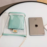 Summer Women Mini Shoulder Bag Clear Transparent Candy Crossbody Bag