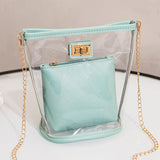 Summer Women Mini Shoulder Bag Clear Transparent Candy Crossbody Bag