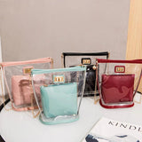 Summer Women Mini Shoulder Bag Clear Transparent Candy Crossbody Bag
