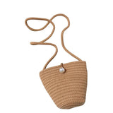 Sweet Style Shoulder Bag Straw Braid Crossbody Messenger Bag