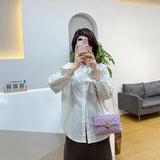 Women PU Leather Crossbody Bag Clutch Retro Embroidered Shoulder Bag