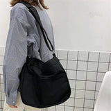 Canvas Shoulder Bag Large Capacity Female Handbag Crossbody Satchel