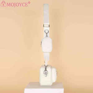 Leather Shoulder Tote Bag Hand Crossbody Bag Soft Square Zipper