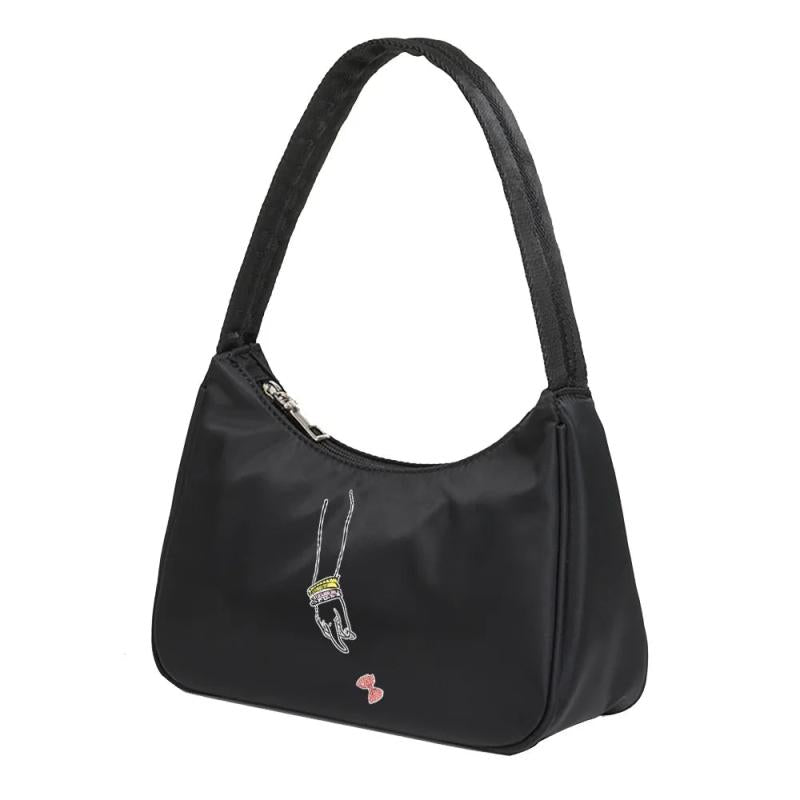 Shoulder Bag with Picture Print for Women