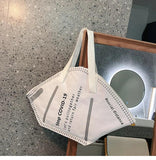 Funny Large Capacity Shoulder Bag Canvas Handbag for Women