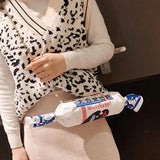 Funny Rabbit Creamy Candy Handbag Women's Messenger Bag