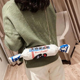 Funny Rabbit Creamy Candy Handbag Women's Messenger Bag