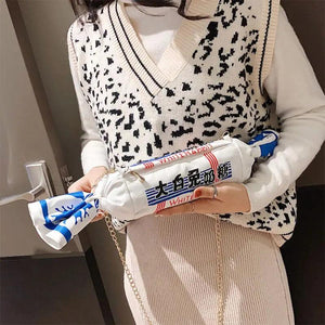 Funny Rabbit Creamy Candy Handbag Women's Messenger Bag