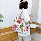 Women's Canvas Shoulder Bag Summer Shopper Handbag High Printing Tote
