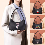 Women Retro Shoulder Underarm Bag Casual Phone Organizer Shopping Small Tote