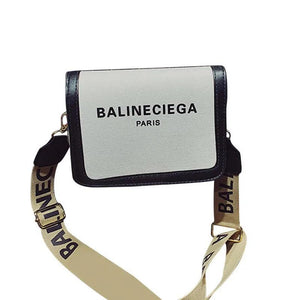 Women Square Shoulder Bag Wide Strap Handbag Messenger Purse