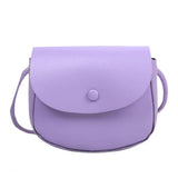 Women's Square Messenger Bag Flap Shoulder Satchel Crossbody Small Solid