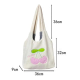 Plush Ladies Tote Bags Cherry Cartoon Autumn Winter Female Underarm Bag