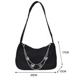 Vintage PU Leather Butterfly Underarm Bag Small Purse Casual Shoulder