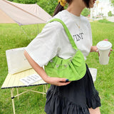 Vintage Butterfly Chain Shoulder Bags Women Nylon Cloud Handbags