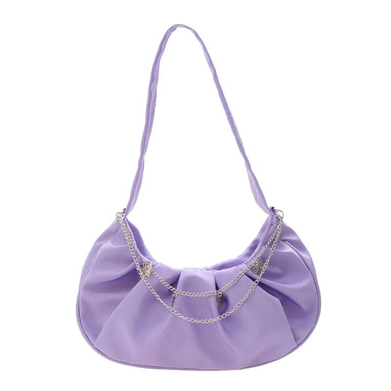 Vintage Butterfly Chain Shoulder Bags Women Nylon Cloud Handbags
