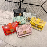 Summer Women Mini Small Shoulder Bag Clear Transparent Candy Composite