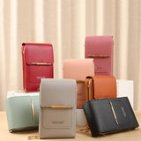 Women's Touch Screen Shoulder Bag with Cell Phone Pocket